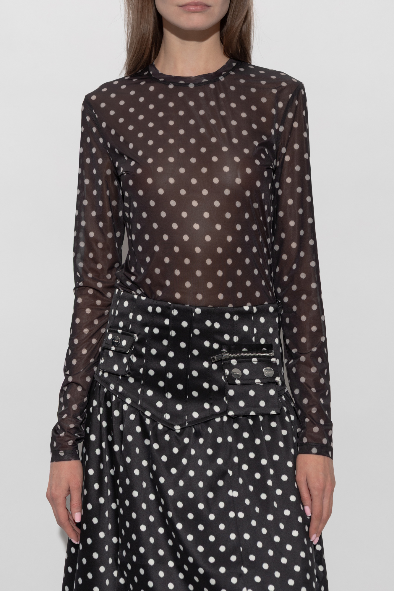 Ganni Polka dot pattern top | Women's | Vitkac